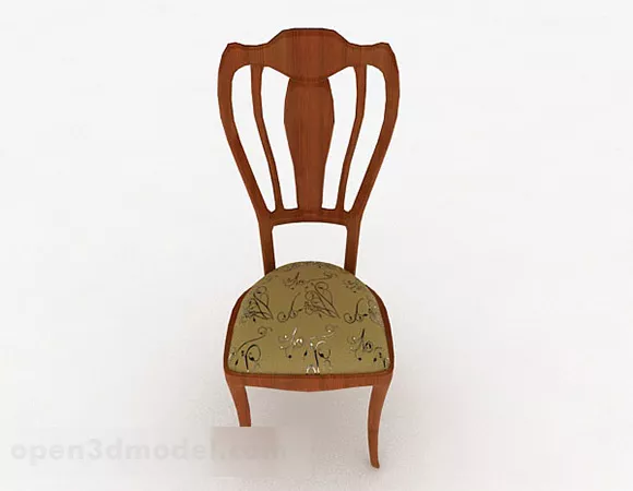 Brown Home Chair 3d model Brown Home Chair 3d model