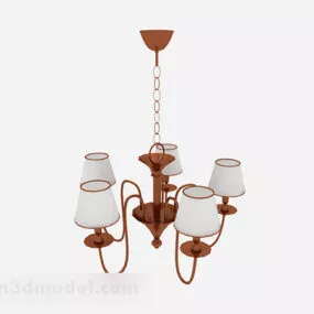 Brown Home Chandelier Design 3d model