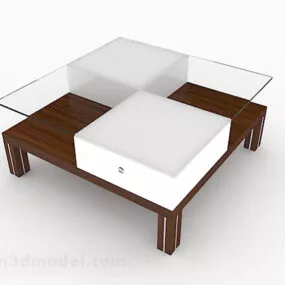 Brown Home Coffee Table Furniture 3d model