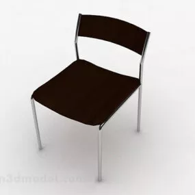 Brown Home Simple Leisure Chair 3d model