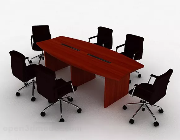 Office Chair Table Combination Furniture 3d model Office Chair Table Combination Furniture 3d model