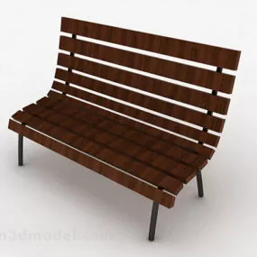 Brown Park Chair 3d model