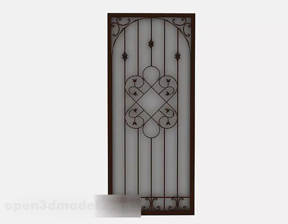 Antique Brown Partition 3d model Antique Brown Partition 3d model