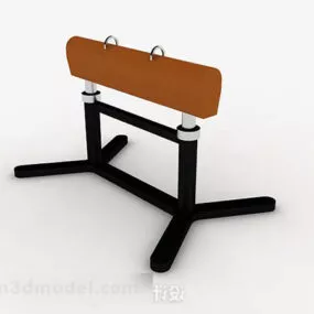 Brown Pommel Horse 3d model