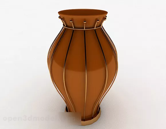 Tea Pot With Flower Texture 3d model
