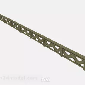 Brown Railing 3d model