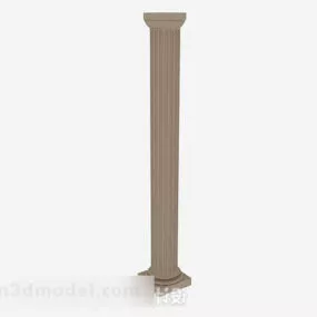 Brown Roman Column 3d model