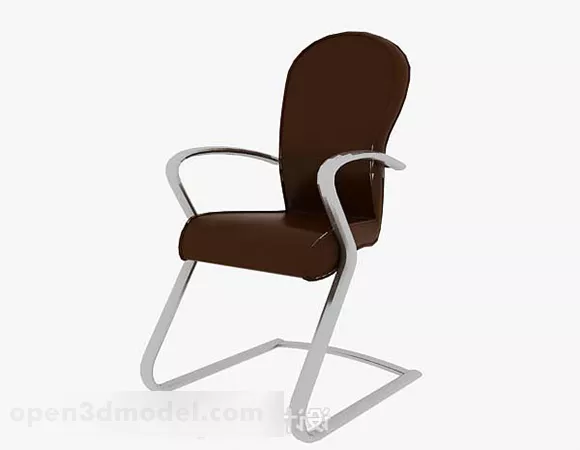 Simple Office Chair Metal Frame 3d model Simple Office Chair Metal Frame 3d model