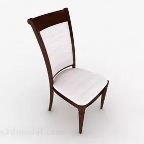 Brown Style Modern Home Wooden Chair 3d model