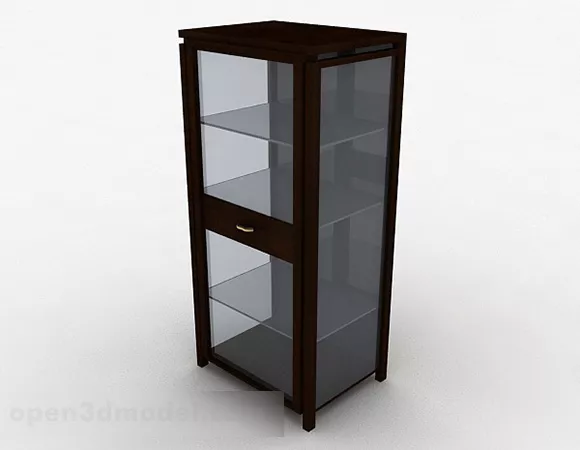 Wood Multi-layer Display Cabinet 3d model Wood Multi-layer Display Cabinet 3d model