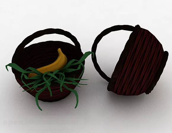 Basket Sphere Shaped 3d model