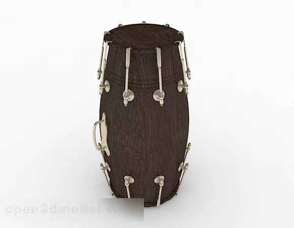 Traditional Chinese Drum 3d model
