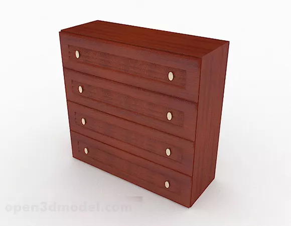 Wooden Home Storage Cabinet Furniture 3d model Wooden Home Storage Cabinet Furniture 3d model