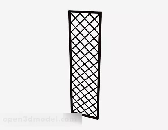 Cloud Shaped Partition Panel 3d model