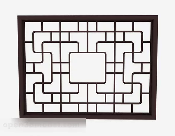 Window Frame Arc Top 3d model
