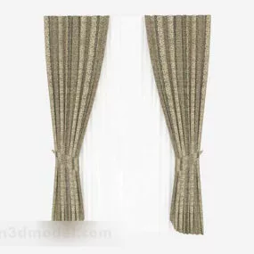 Brown Yellow Atmospheric Curtain 3d model