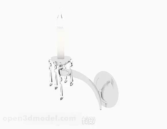 Candlestick Wall Lamp Decor 3d model Candlestick Wall Lamp Decor 3d model