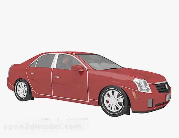 Audi A6 Sedan Silver 3d model