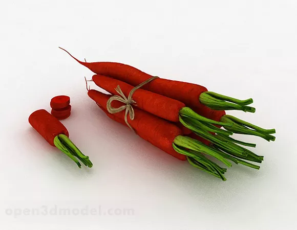 Carrot Food 3d model Carrot Food 3d model
