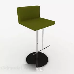 Casual Simple Green Bar Chair 3d model