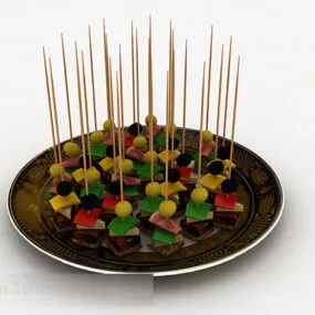 Casual Snack Design 3d model