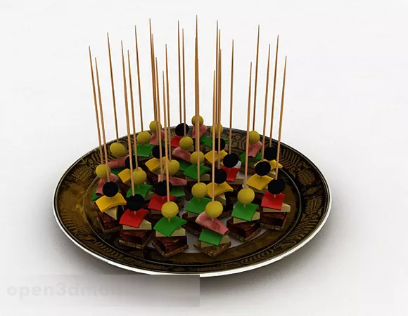 Casual Snack Design 3d model Casual Snack Design 3d model