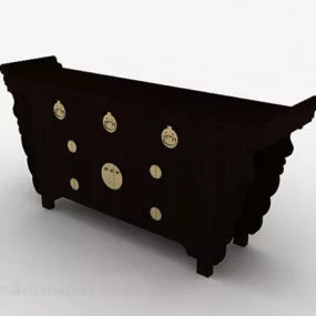 Chinese Tv Cabinet V1 3d model