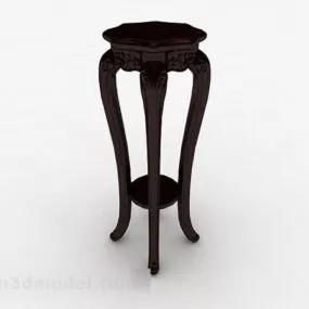 Chinese Carved Flower Stand 3d model