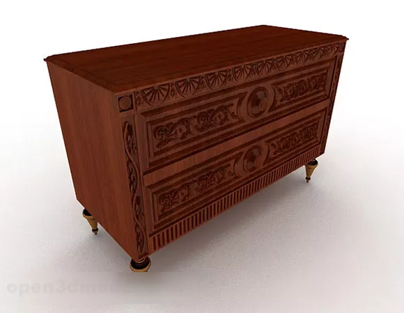 Locker Six Drawers 3d model