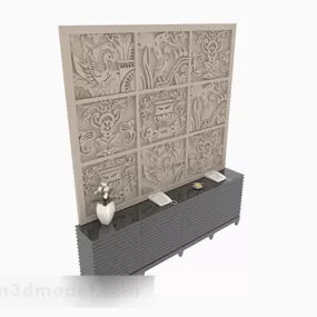 Chinese Carving Partition 3d model