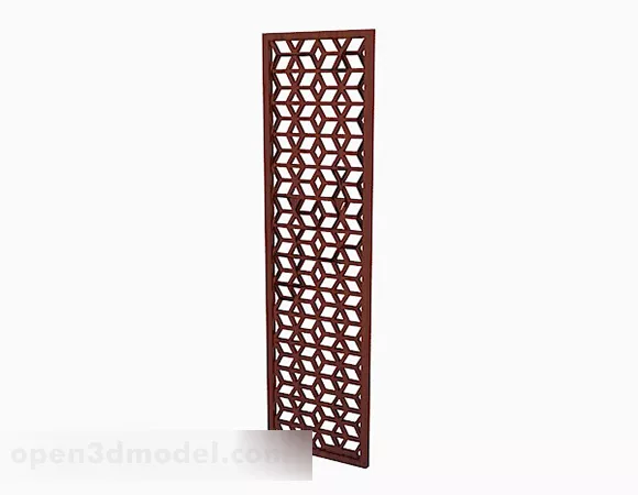 Chinese Partition Decoration 3d model Chinese Partition Decoration 3d model