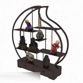 Chinese Display Cabinet Design 3d model