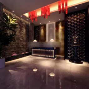 Chinese Hotel Interior 3d model