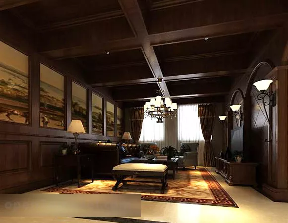 Chinese Living Room Chandeliers Interior 3d model Chinese Living Room Chandeliers Interior 3d model