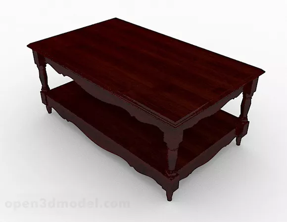 Chinese Solid Wood Coffee Table 3d model Chinese Solid Wood Coffee Table 3d model