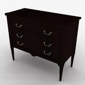 Chinese Design Bedside Table 3d model