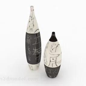 Chinese Combination Small Mouth Vase 3d model
