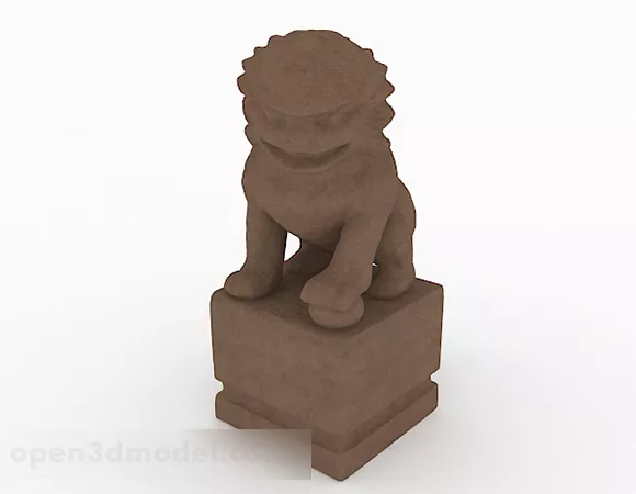Ice Age Lion 3d model