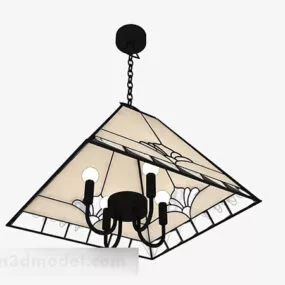 Chinese Conical Living Room Chandelier 3d model