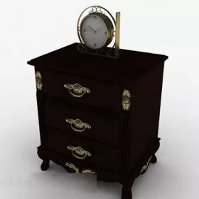 Chinese Design Home Bedside Table 3d model