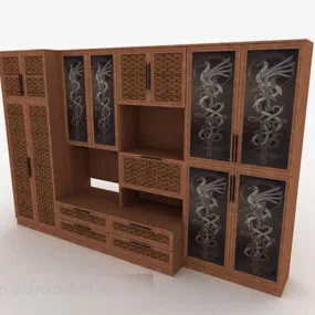 Chinese Home Wardrobe 3d model
