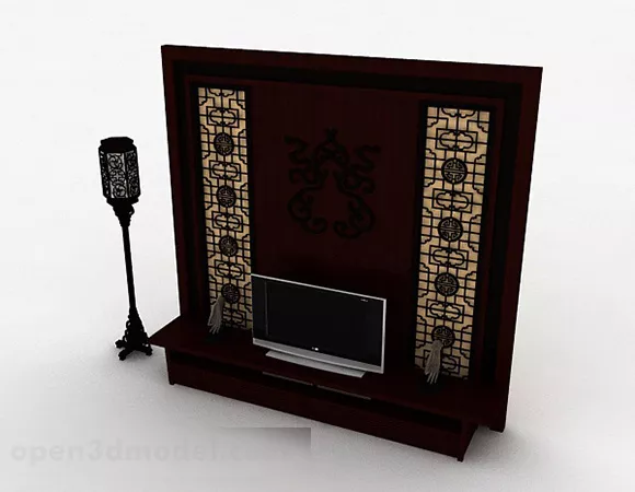 Tv Stand Curved Shape 3d model