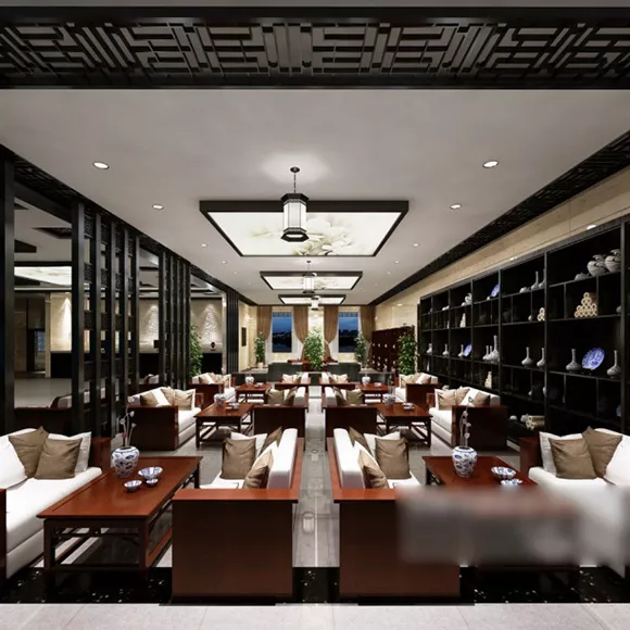 Chinese Style Leisure Area Interior 3d model Chinese Style Leisure Area Interior 3d model