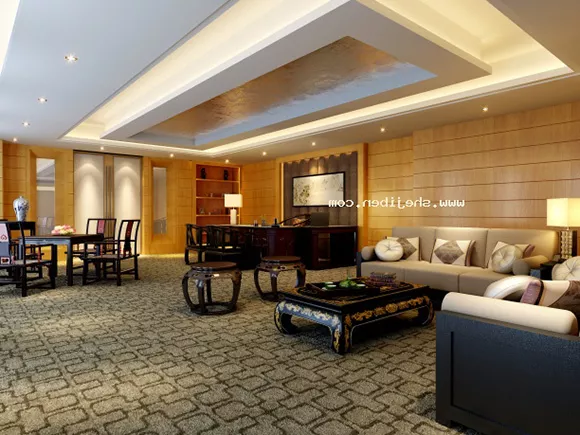Chinese Style Manager Office Interior 3d model Chinese Style Manager Office Interior 3d model