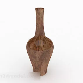 Chinese Marble Belly Vase 3d model