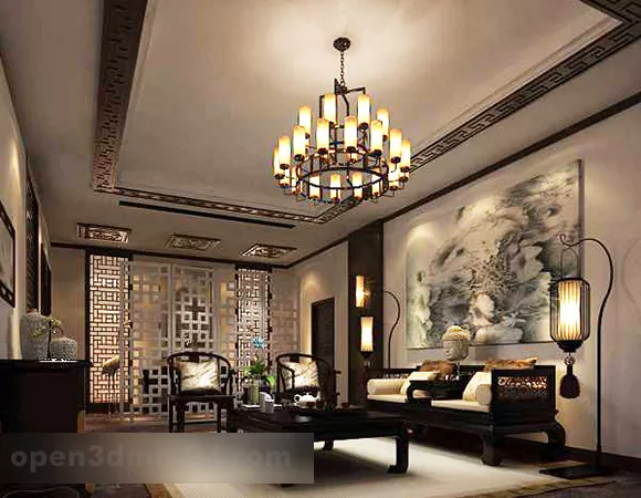 Frame Decorative Break Effect 3d model