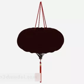 Chinese Style Pumpkin Chandelier 3d model