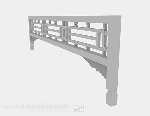 Chinese Style Railing 3d model Chinese Style Railing 3d model