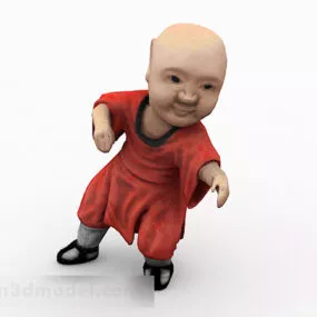 Chinese Children Character Sculpture 3d model