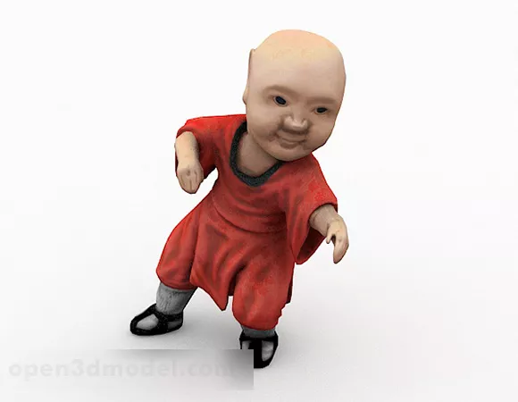 Chinese Children Character Sculpture 3d model Chinese Children Character Sculpture 3d model